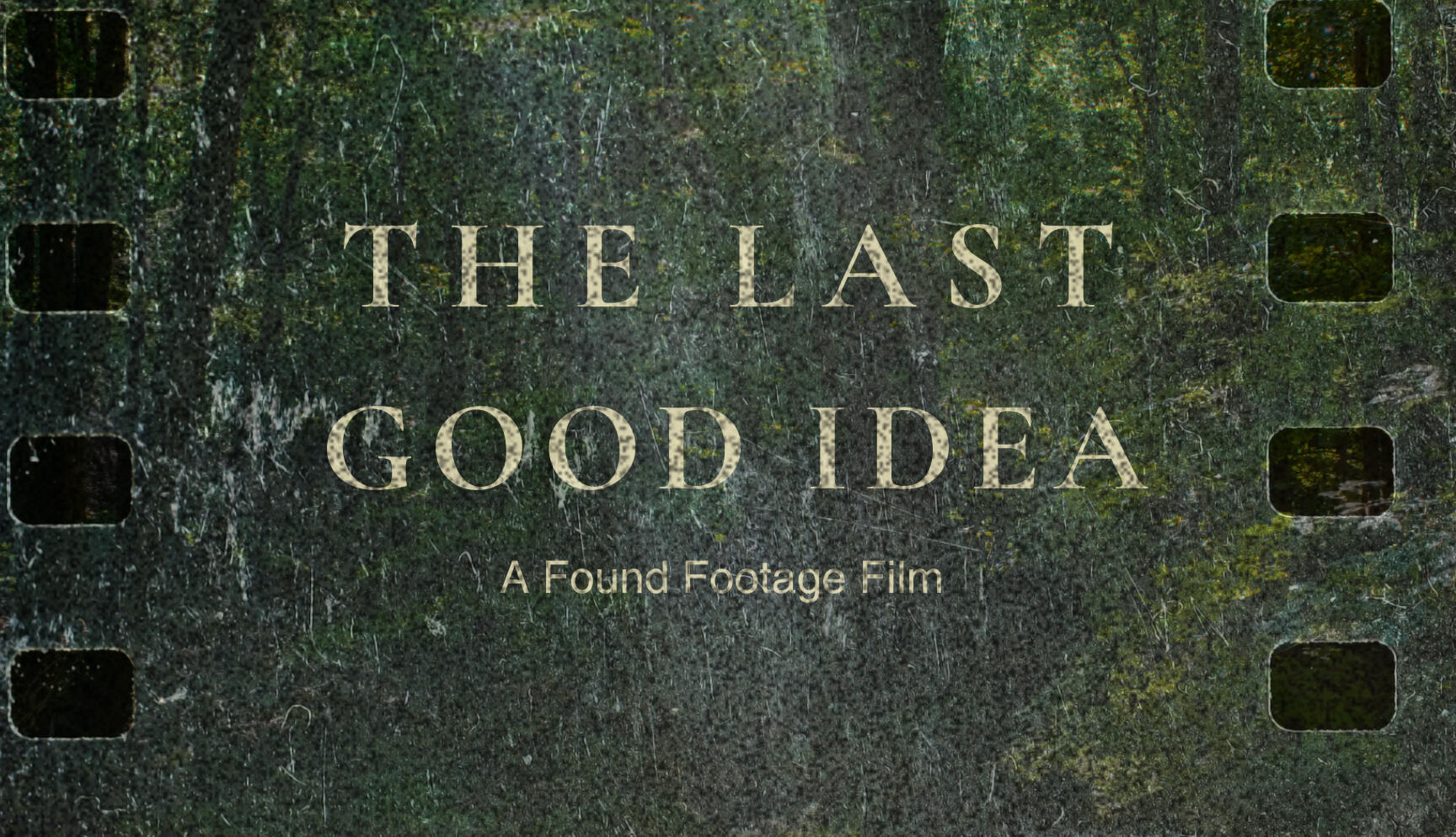 Forest background, film overlay and film grain